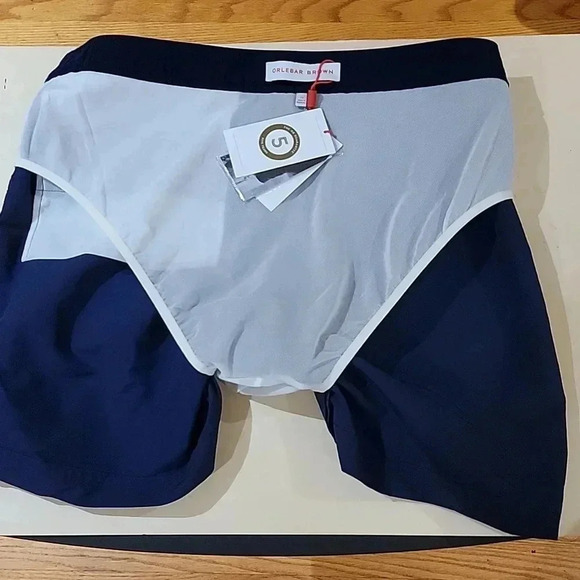 Orlebar Brown Dane Navy Blue Swim shorts - Picture 10 of 11